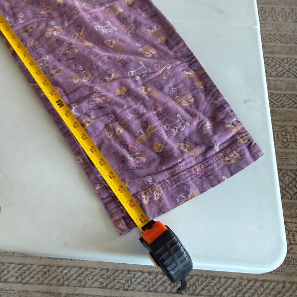 LL Bean Cat Dog Flannel Pajama Cotton Sleep Drawstring Pants Womens size XL Tall - Picture 7 of 7